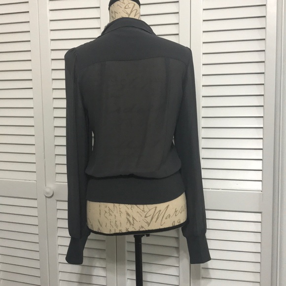 Express Sheer Ruffle Jacket - Picture 4 of 7